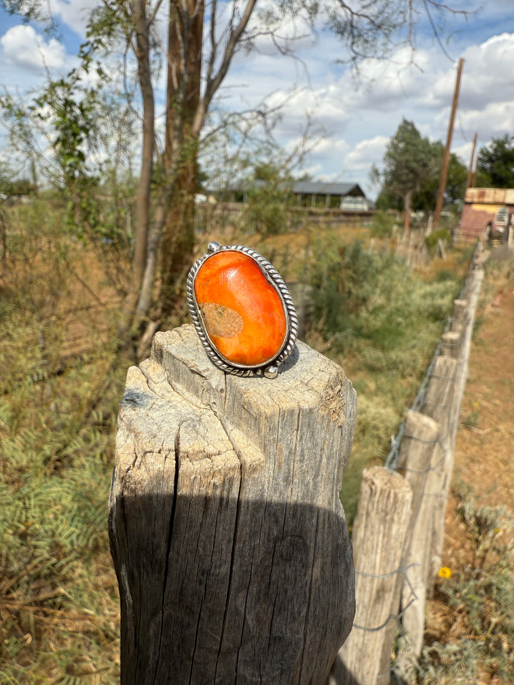Orange Spiny Oyster Ring