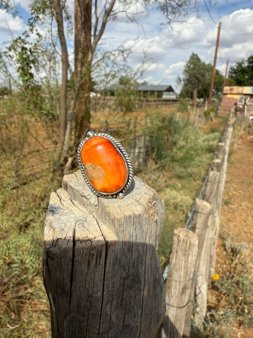 Orange Spiny Oyster Ring
