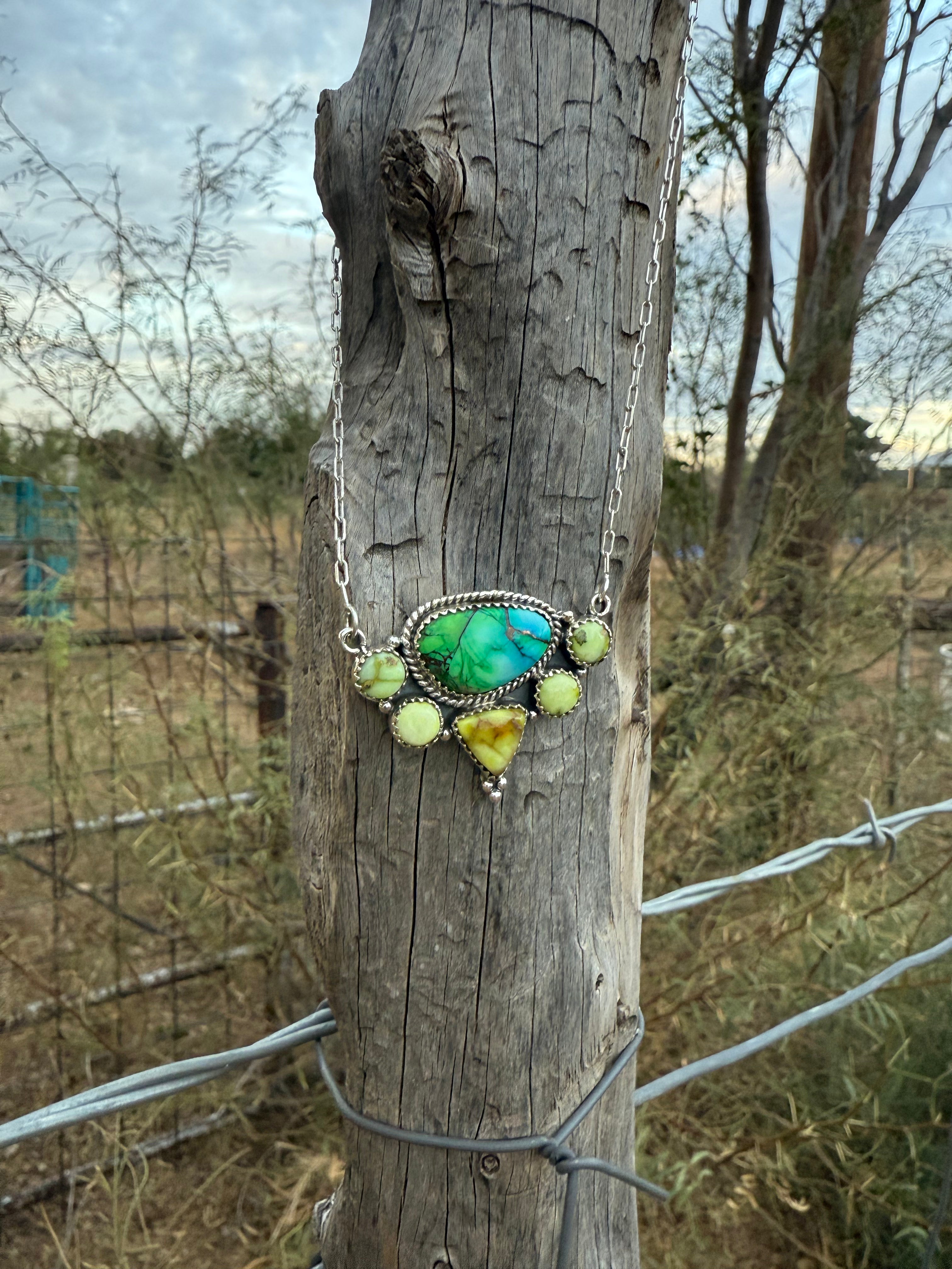 Turquoise and Jasper Necklace