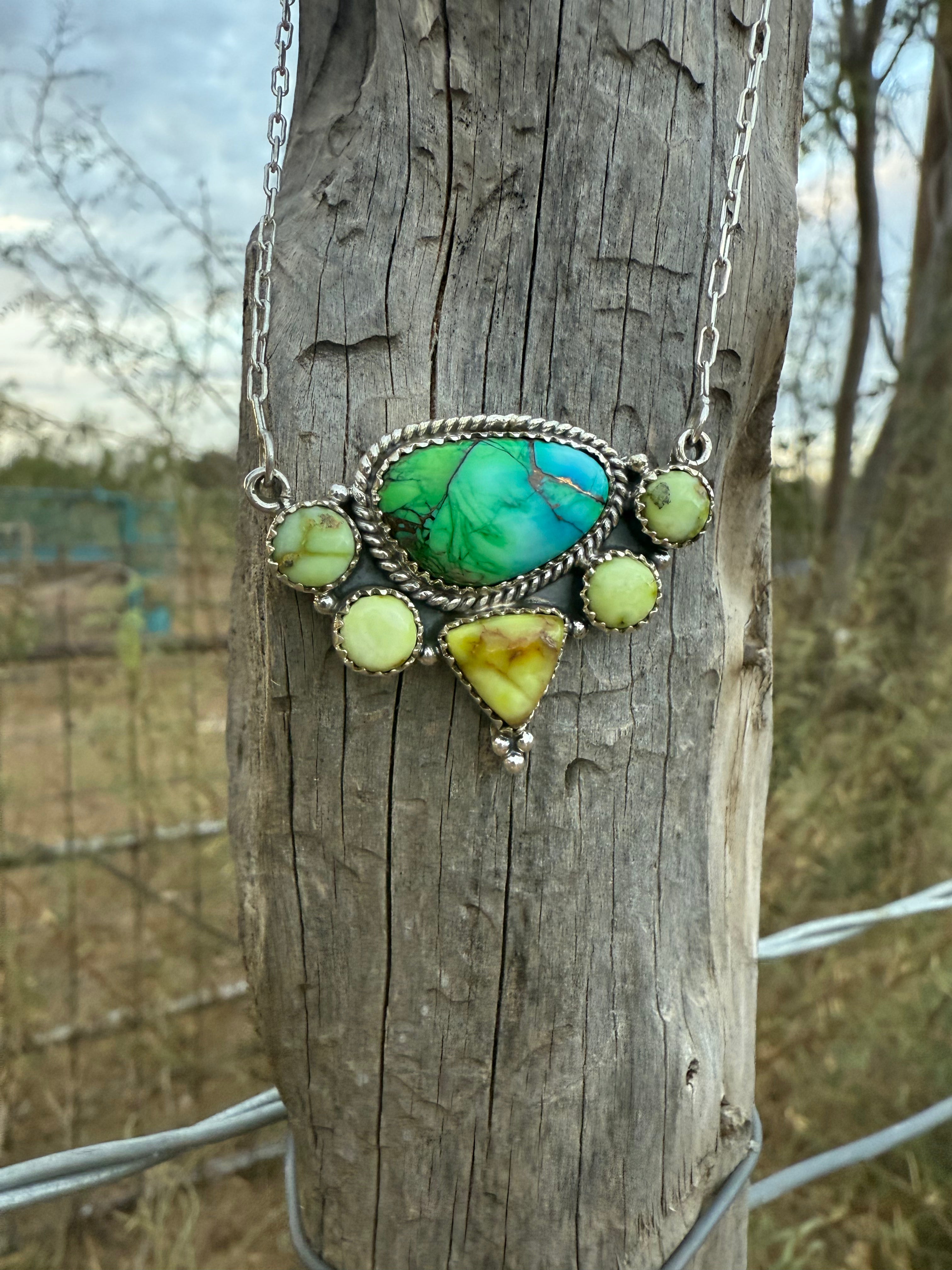 Turquoise and Jasper Necklace