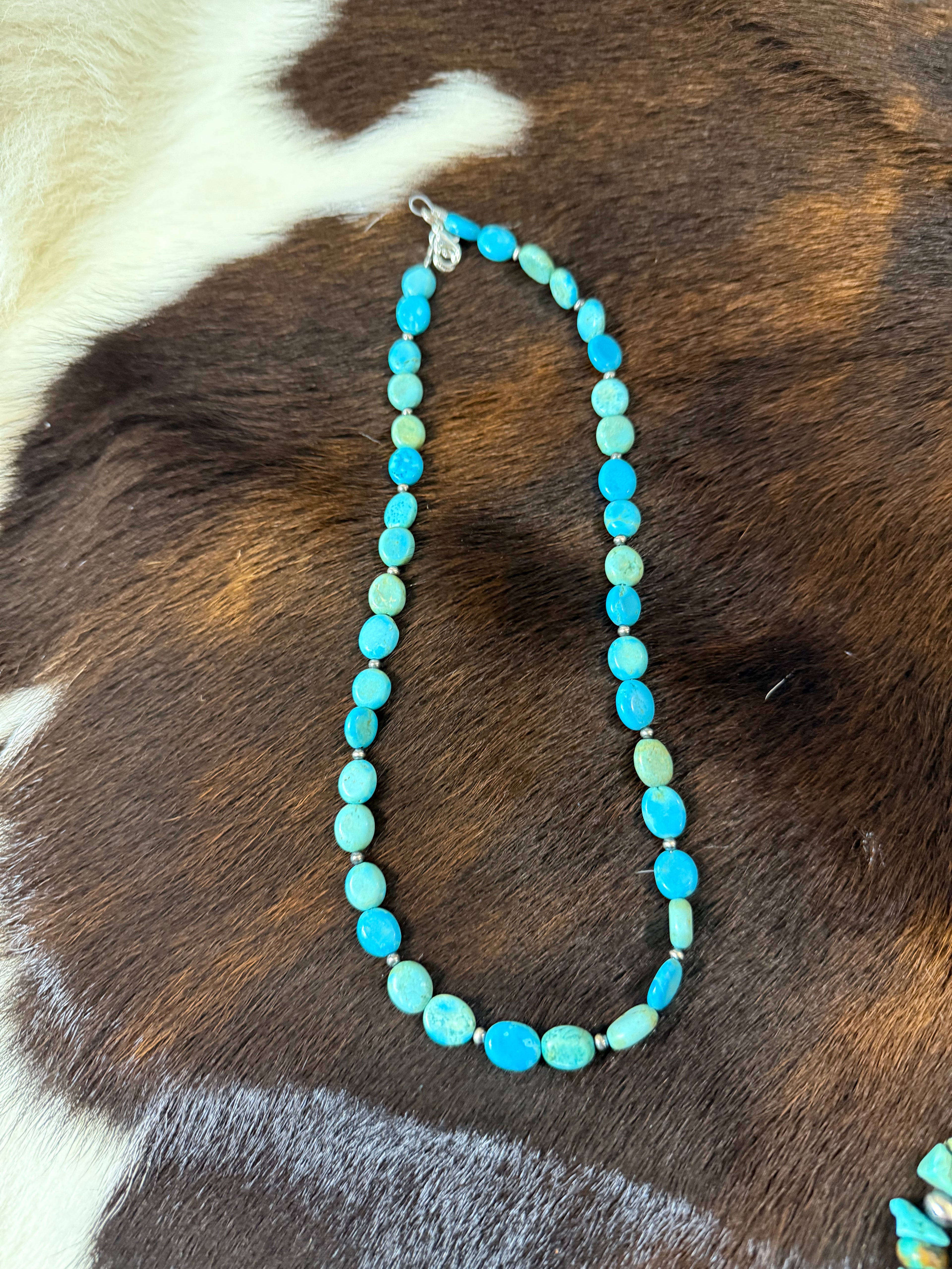 Turquoise and Navajo Pearl Necklace