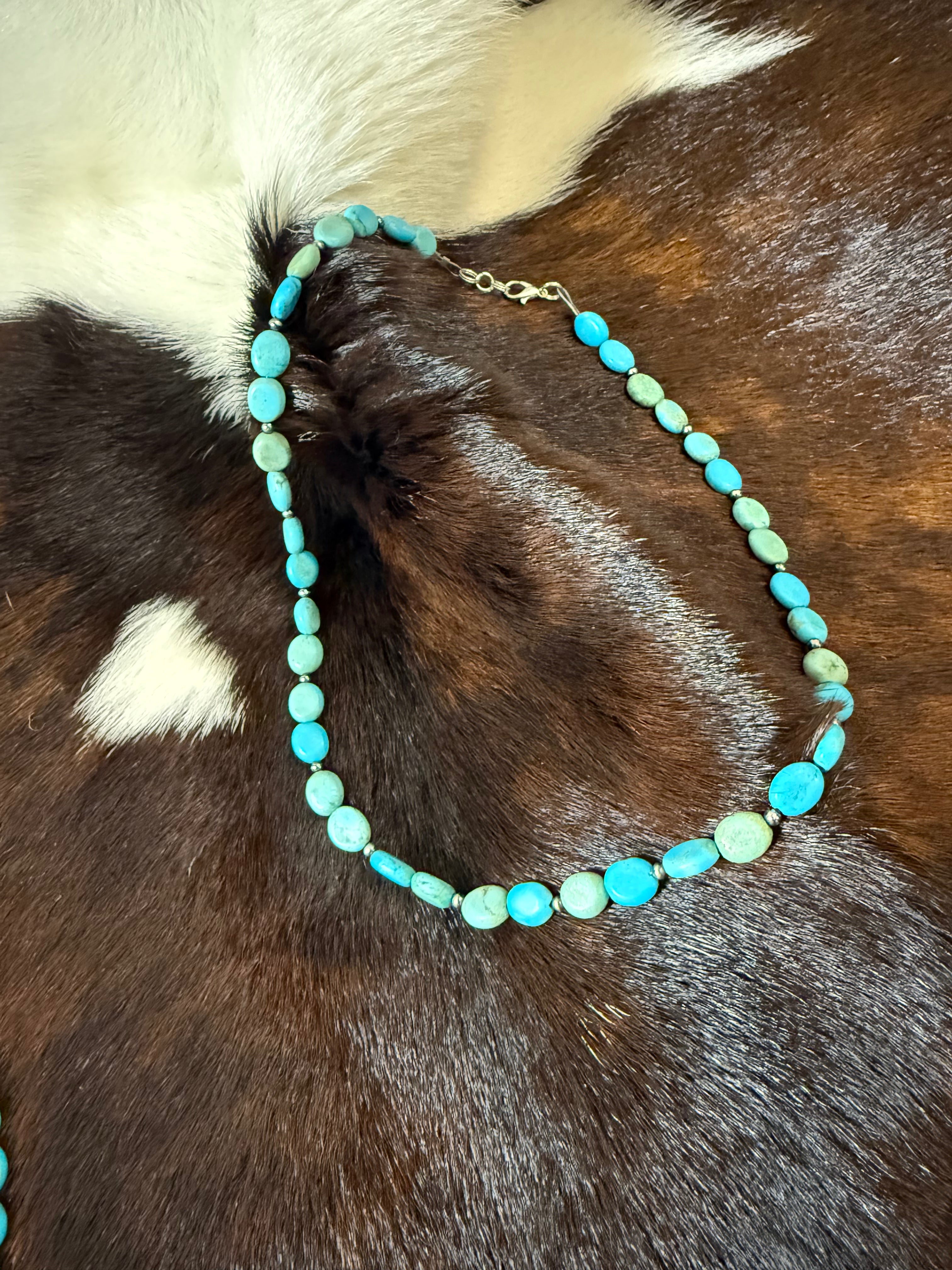 Turquoise and Navajo Pearl Necklace