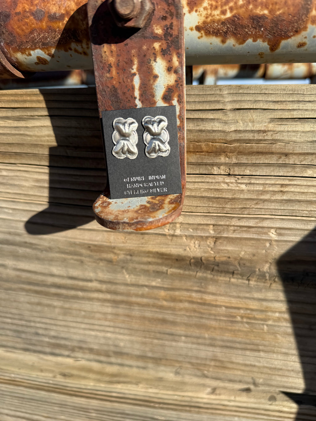 Stamped Concho Earrings