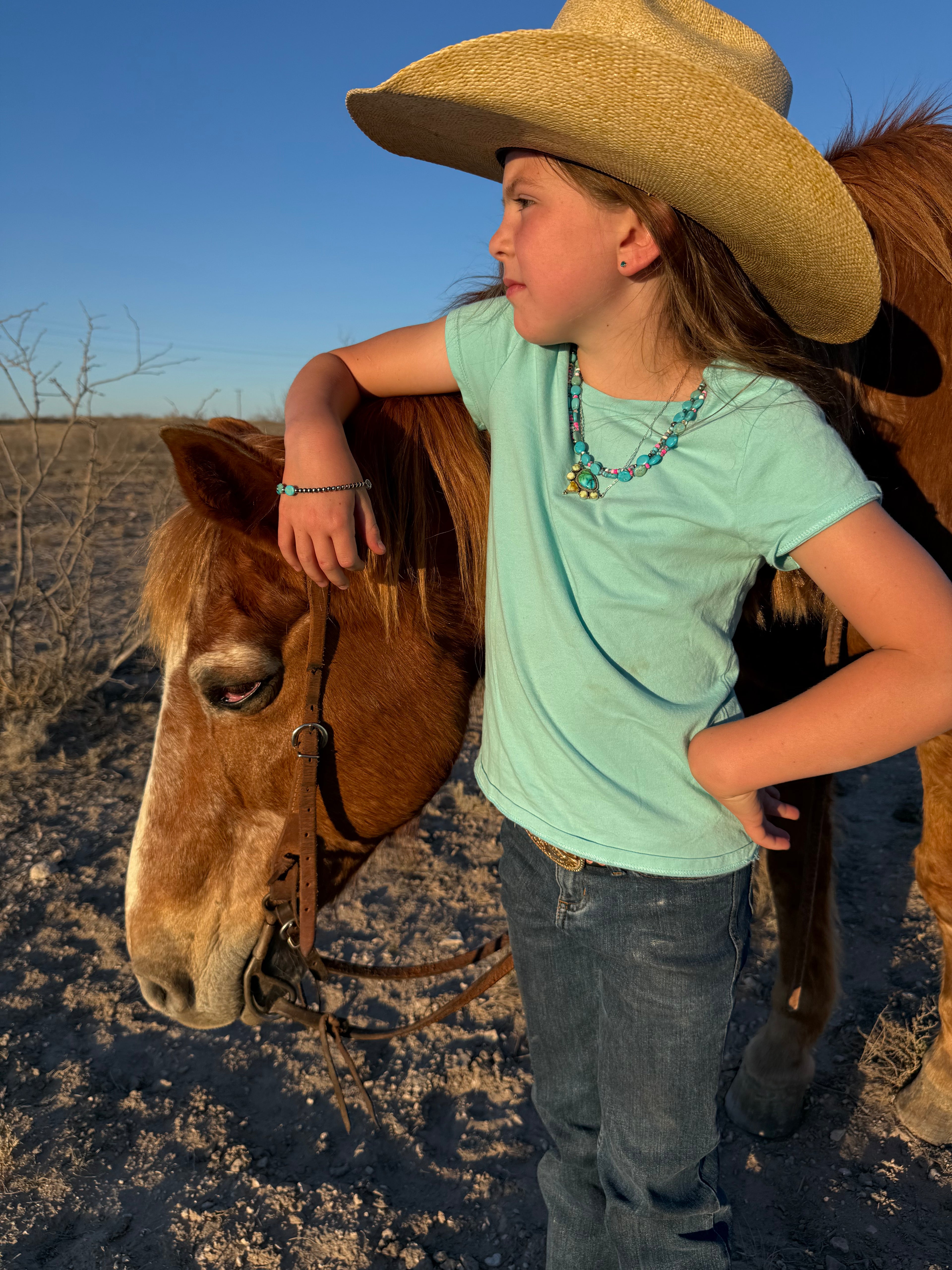Cotton Candy and Turquoise Necklace