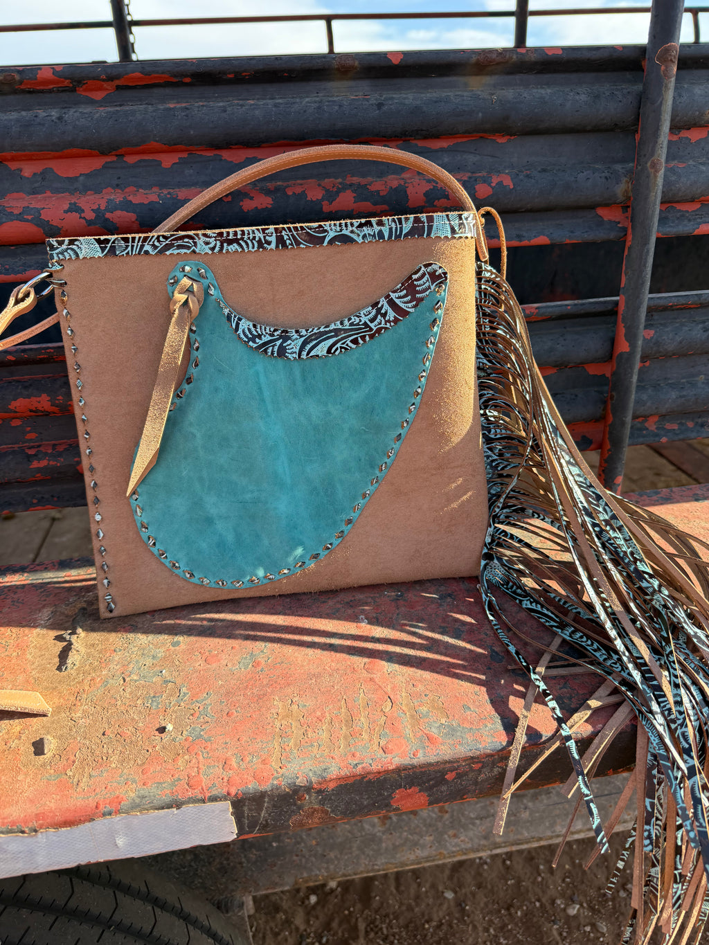 The Matti - Tan and Turquoise