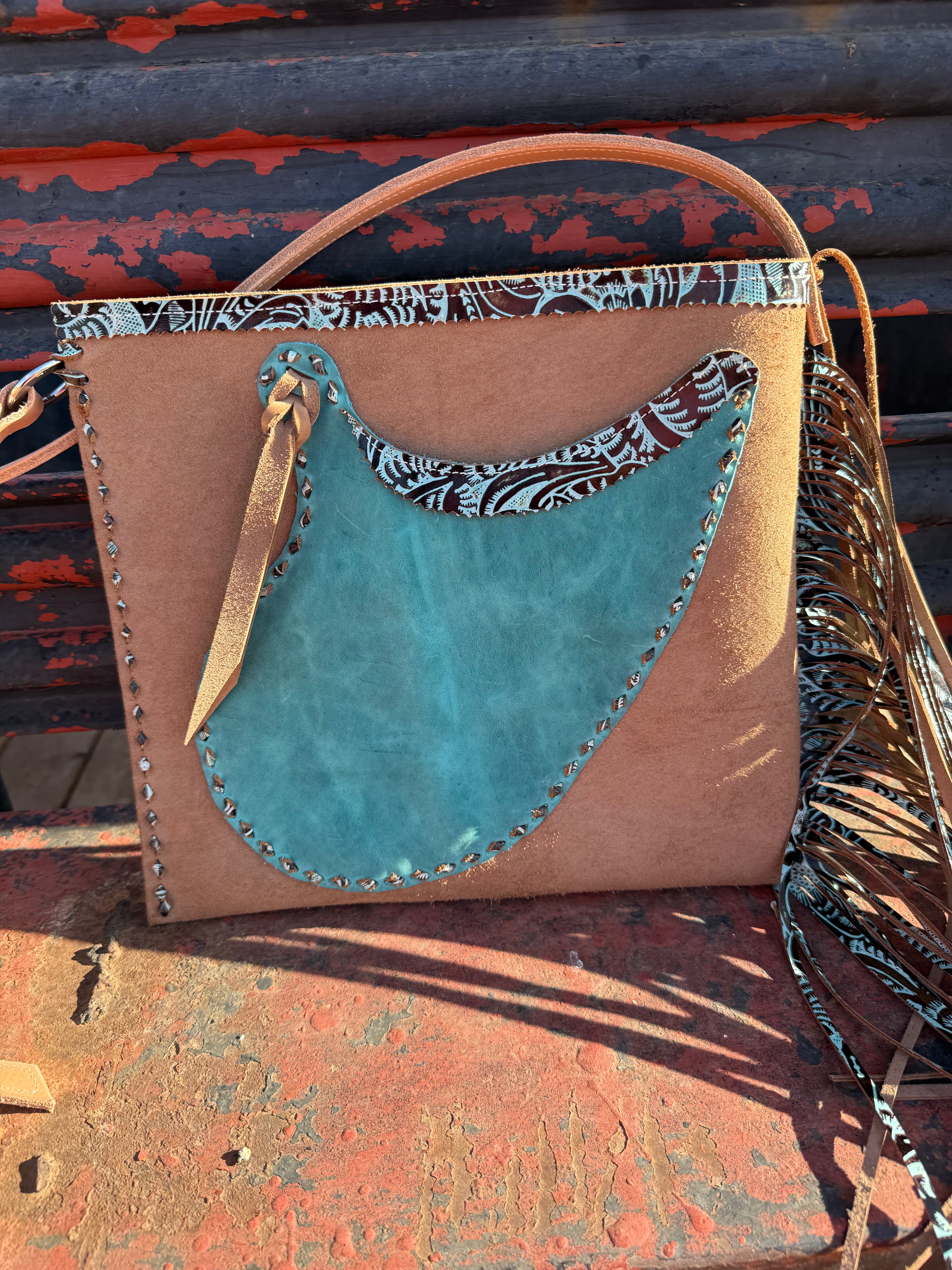 The Matti - Tan and Turquoise