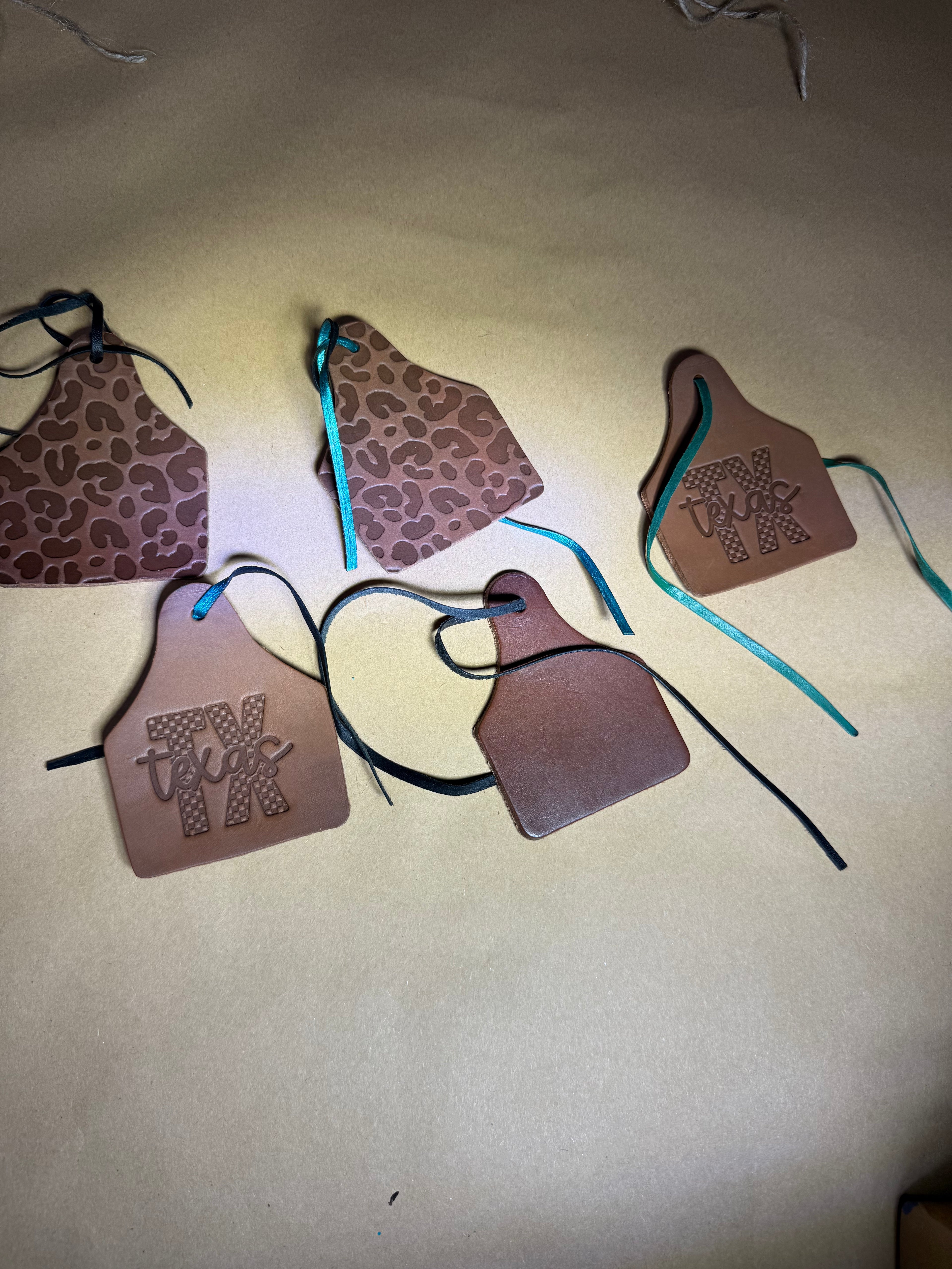 Leather Ear Tag Freshies
