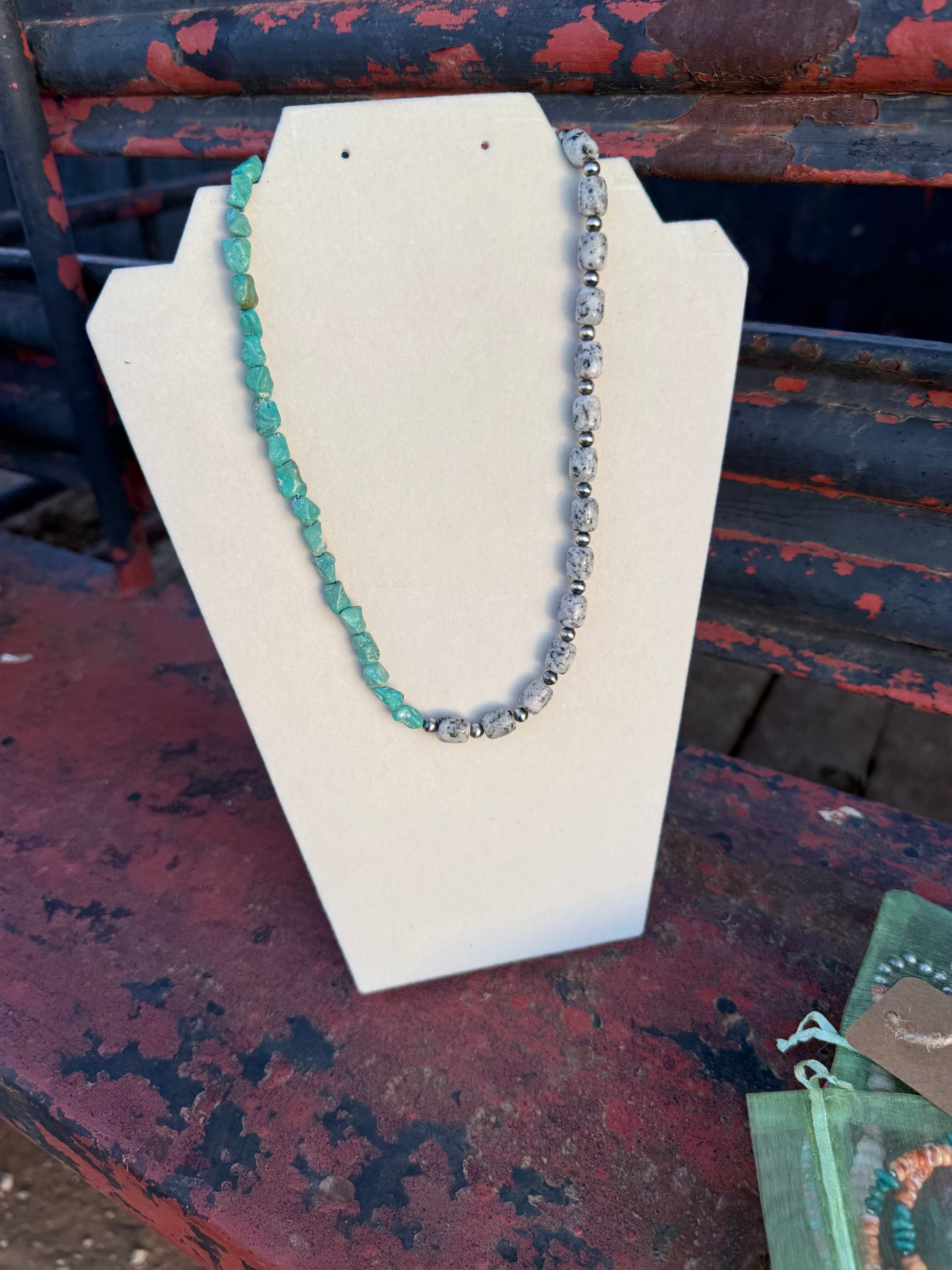 Turquoise and Dalmation Jasper