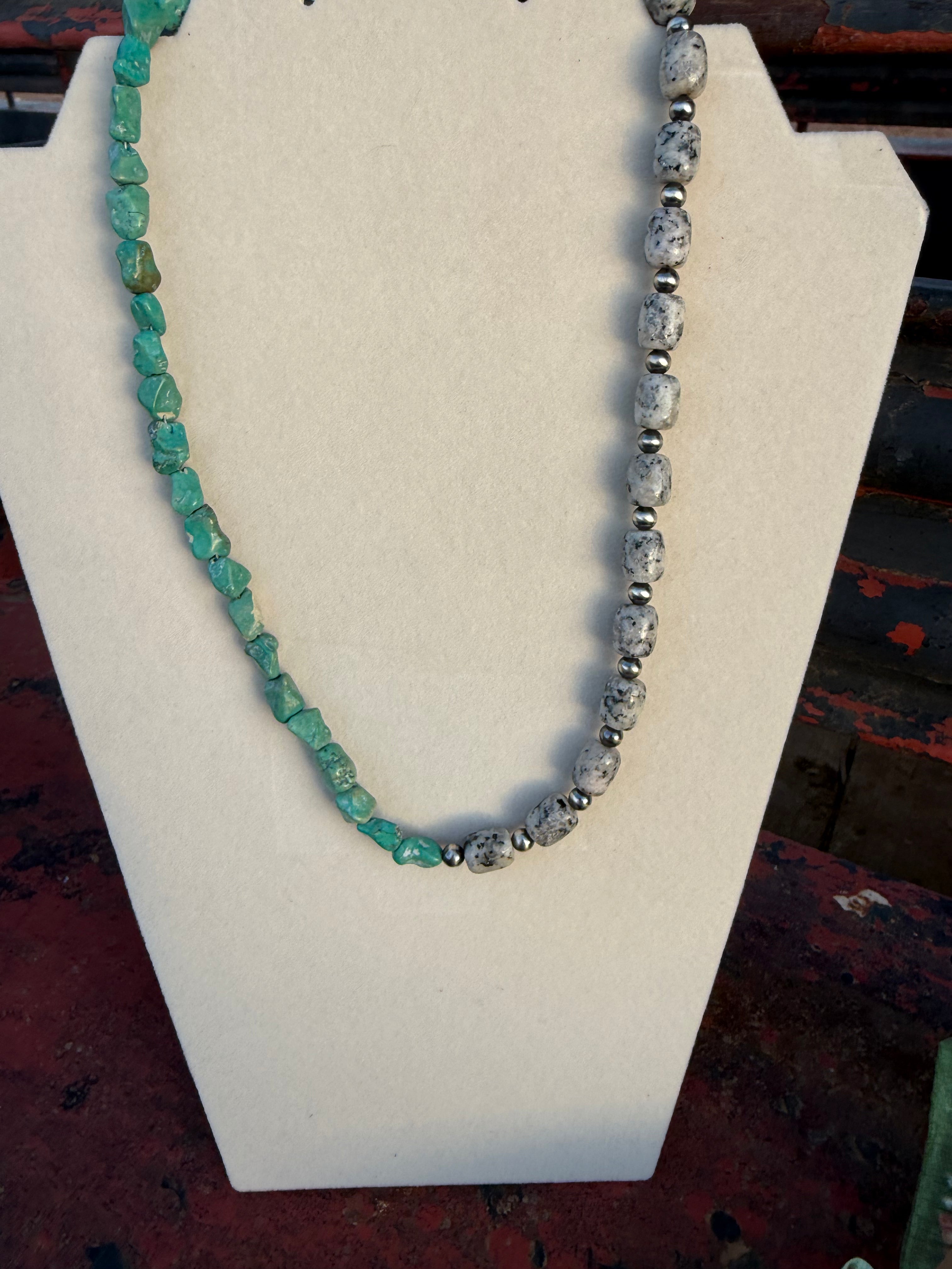 Turquoise and Dalmation Jasper