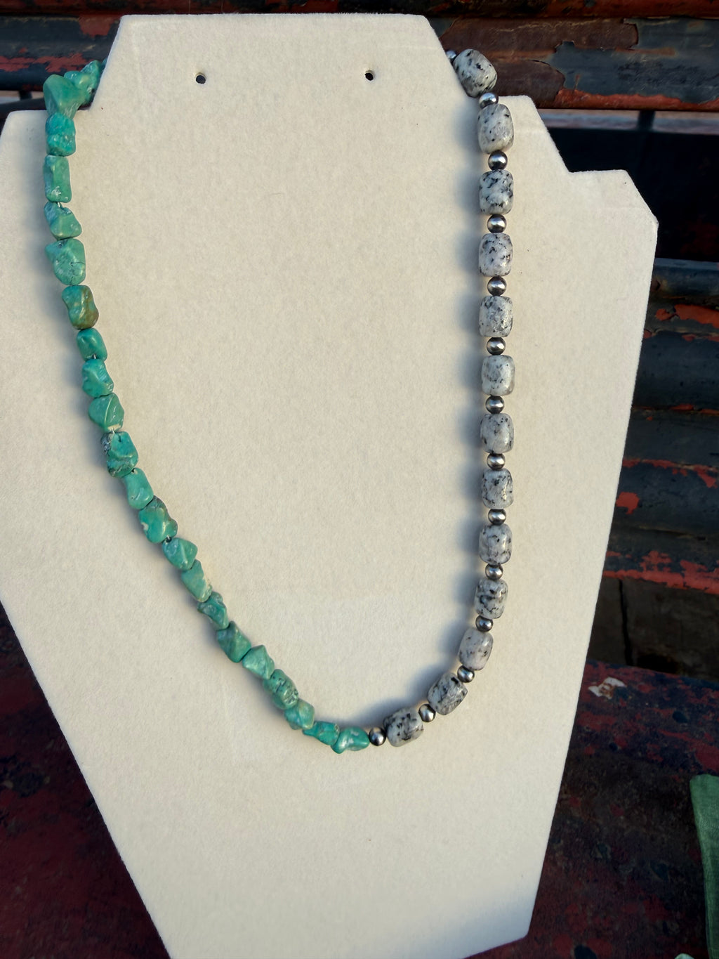Turquoise and Dalmation Jasper