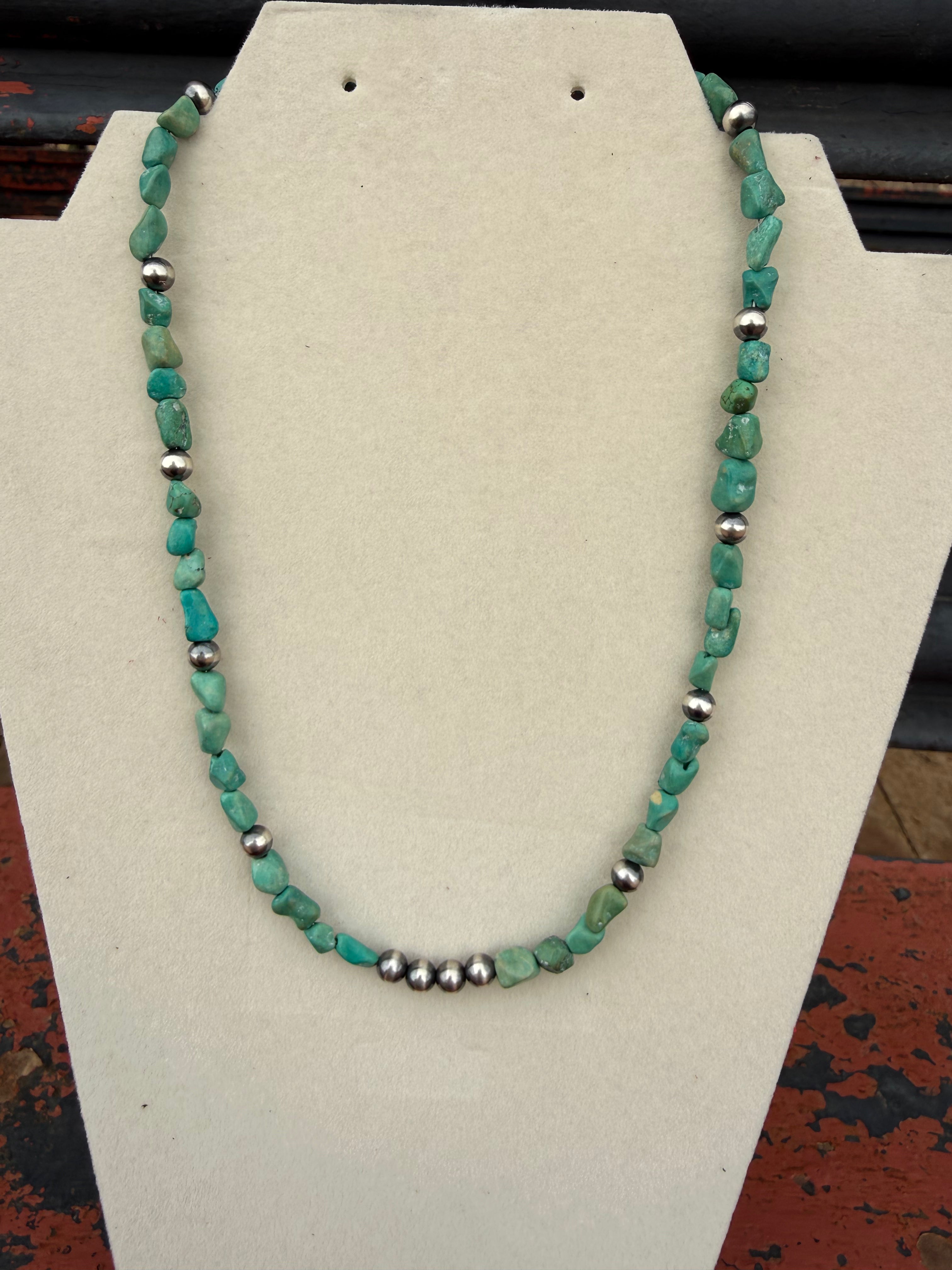 Turquoise and Navajo Pearls